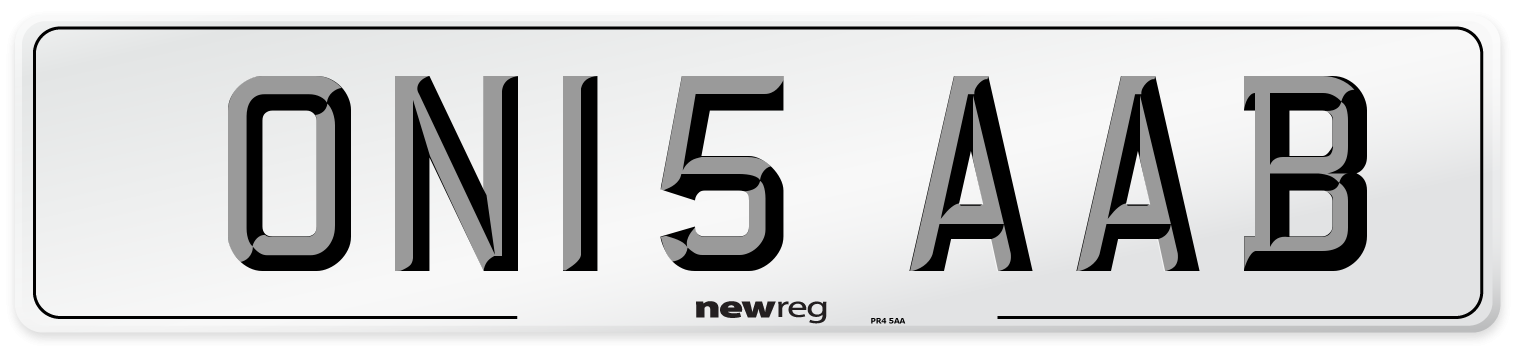 ON15 AAB Number Plate from New Reg